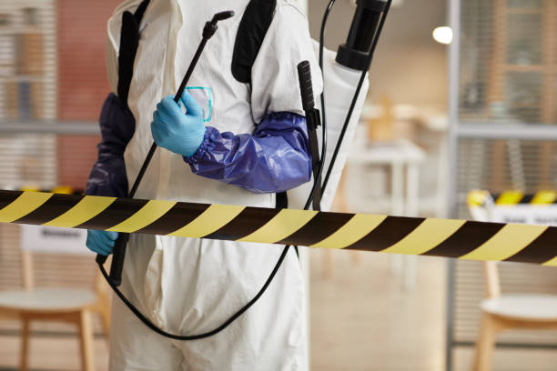 Professional Biohazard Cleanup technician working in Garden City, MI